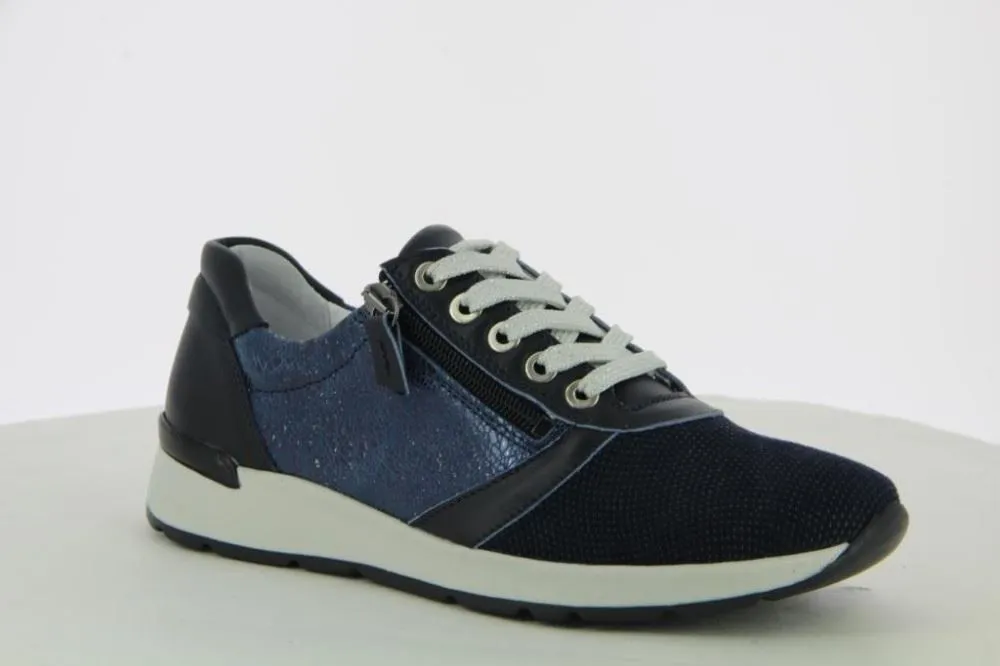 Aco Sneaker Mila Stretch blau weiß 756/8066