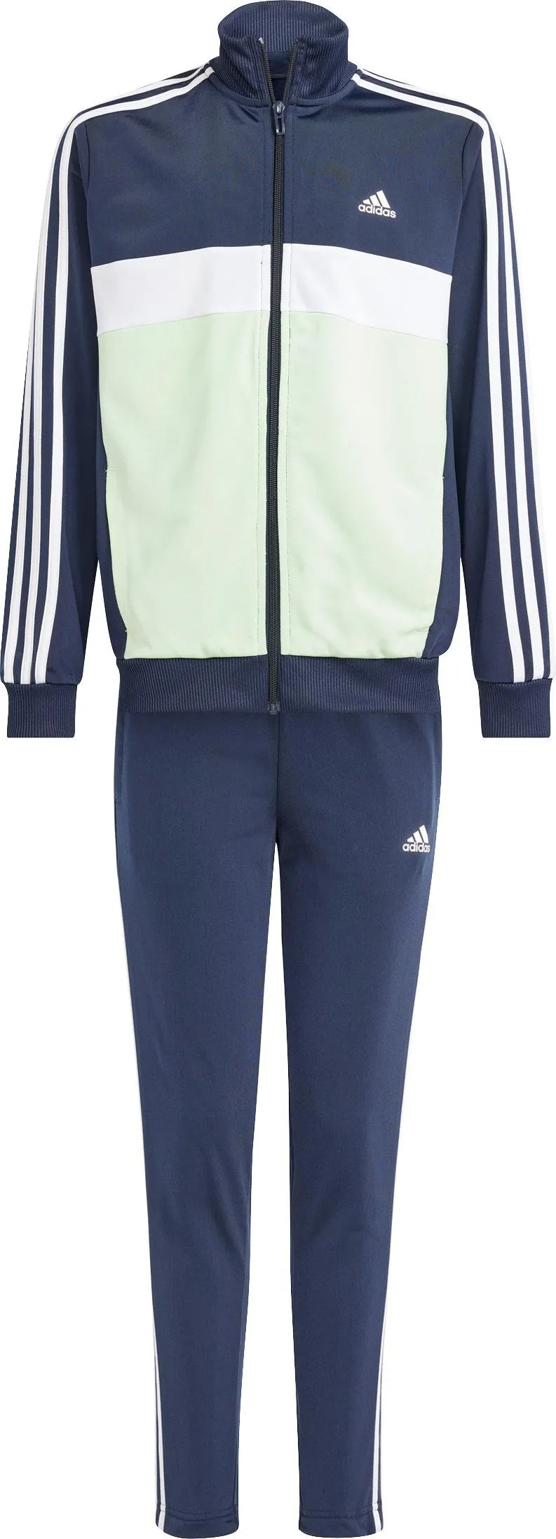 adidas Trainingsanzug Jungen legend ink-white-semi green spark-white im Online Shop von kaufen