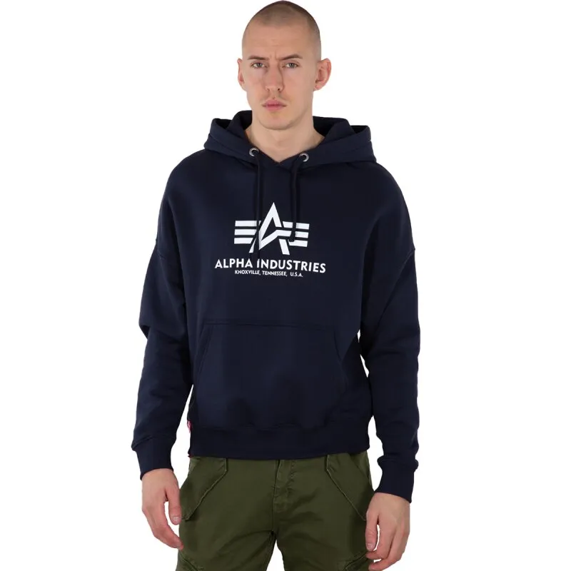 Alpha Industries Herren Hoodie Oversized Basic OS rep.blue