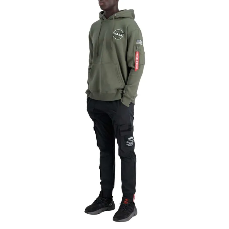 Alpha Industries Herren Hoodie Space Shuttle dark.olive