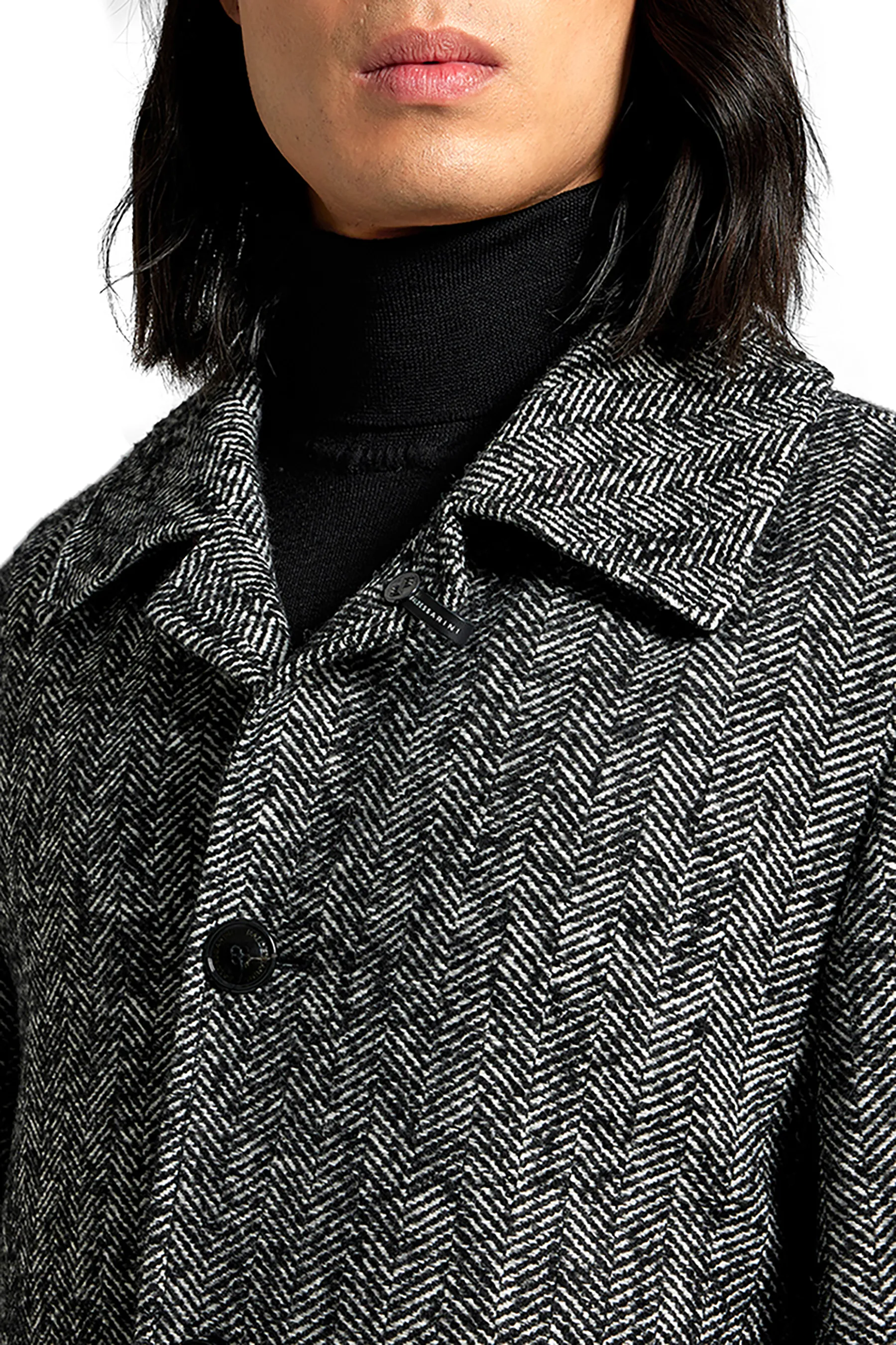 BALDESSARINI Patterned Wool Blend Coat Conner  