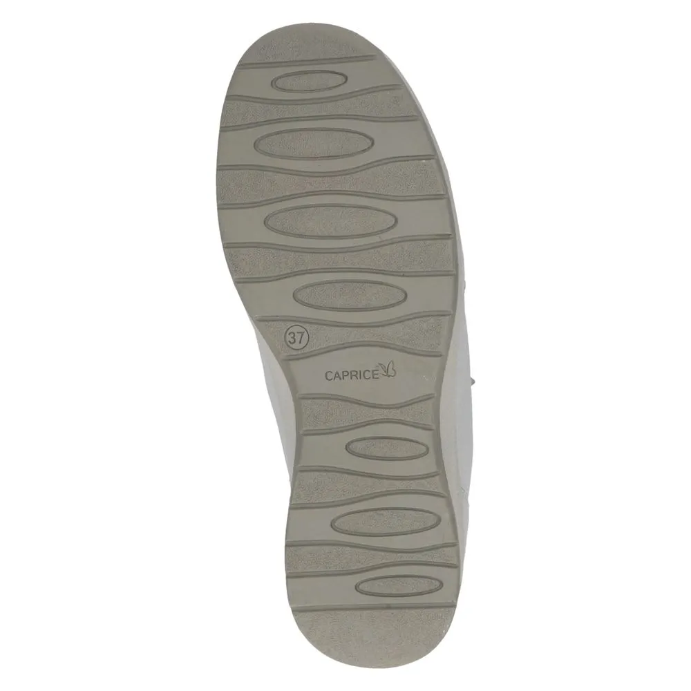 Caprice Damen Sneaker Leder H- Weite Wechselfußbett weiß S14 9-23752-42