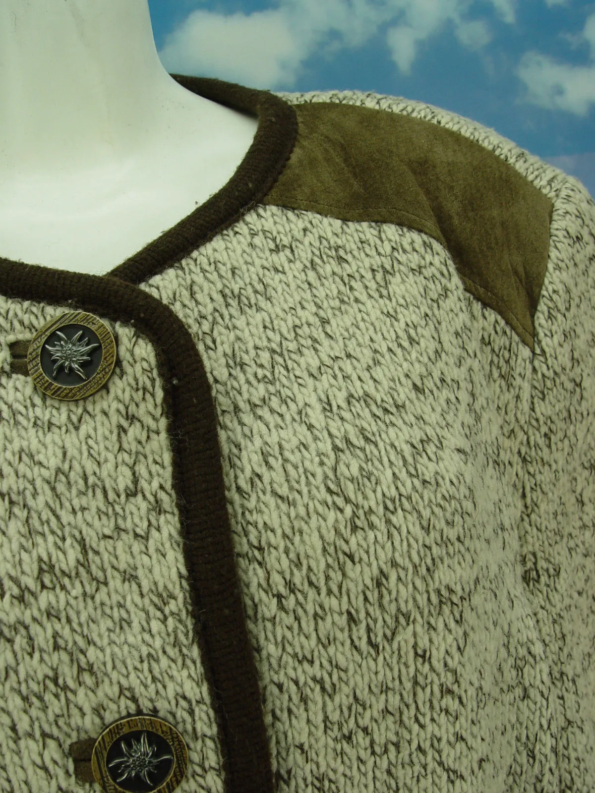 COUNTRY LINE kurze Ärmel dicke Strickjacke Jacke Trachtenjacke Gr.44