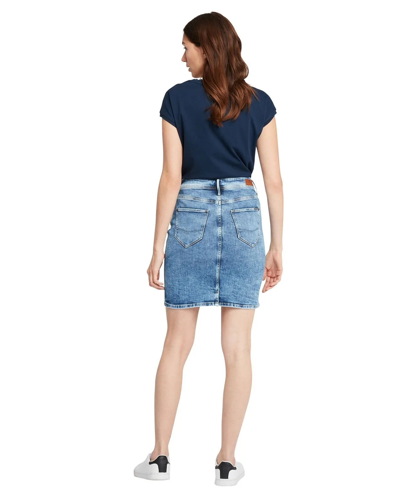 Cross Damen Jeansrock Mıllıe in mittelblauer Waschung