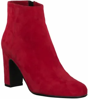Damen-Stiefeletten aus Leder 106522755540 (Mittelrot)