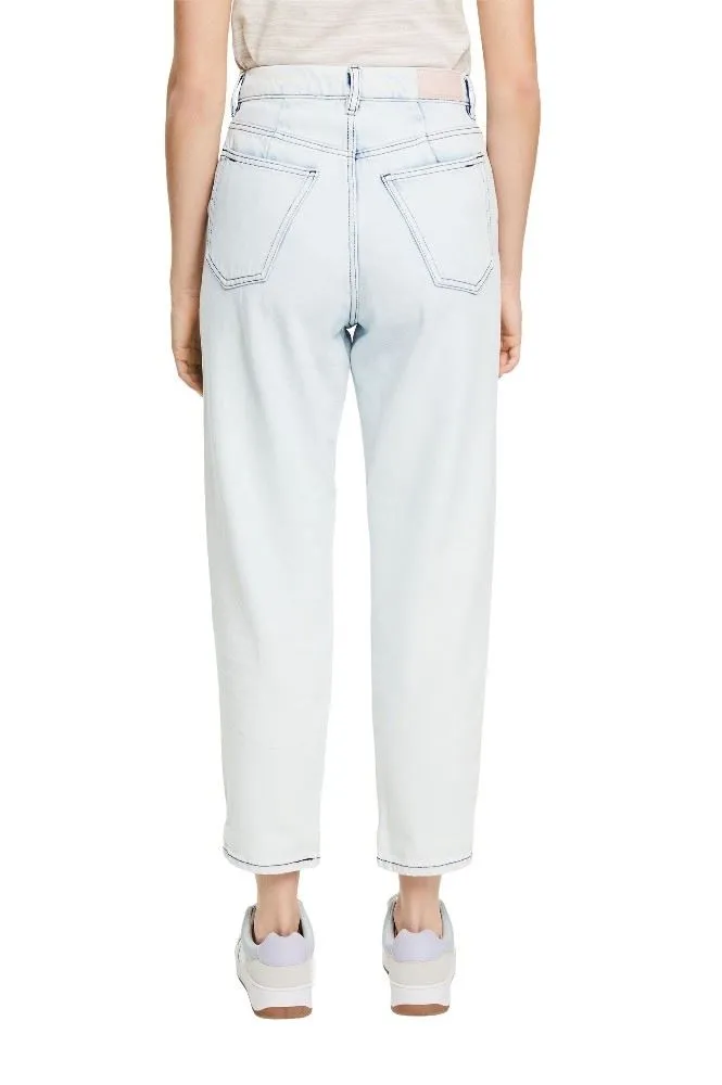 EDC Cropped Jeans mit Bundfalten 032CC1B311