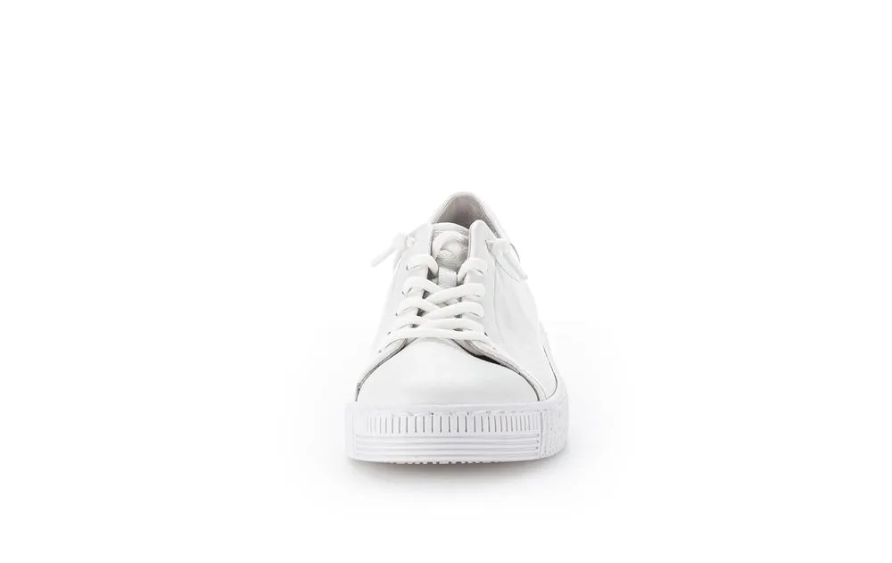 Gabor Damen Sneaker low Leder Wechselfußbett weiß S14 43.331.21