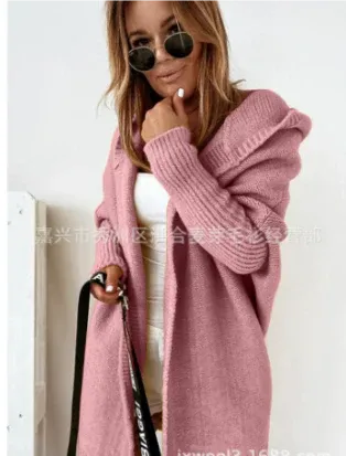 Heidi-Mode | Damen Lange Strickjacke Warm