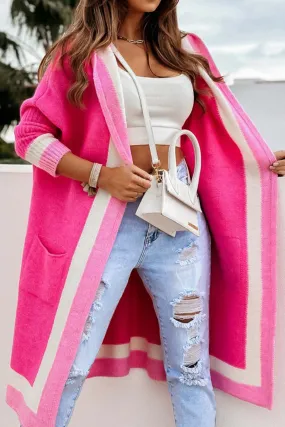 Heidi-Mode | Damen Lange Strickjacke Weicher Atmungsaktiver Stoff