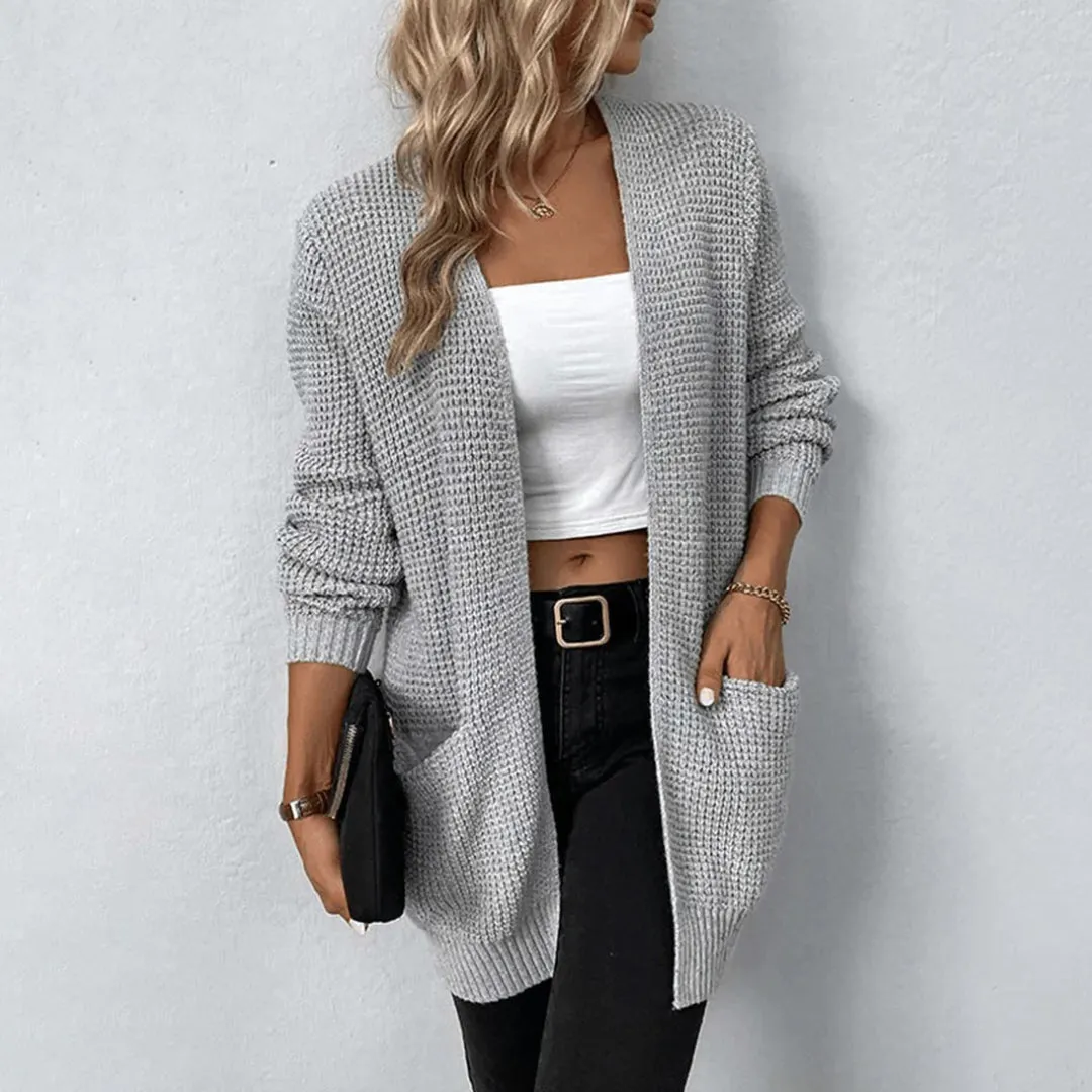 Heidi-Mode | Strickjacke Für Damen Mit Taschen