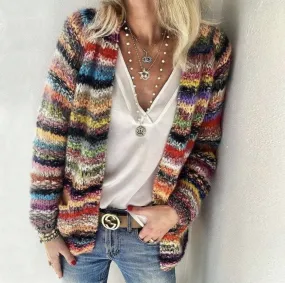 Heidi-Mode | Stylische und bunte Strickjacke