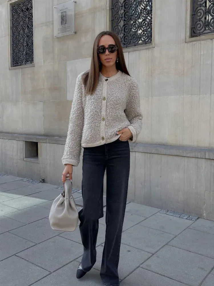 Heidi-Mode | Teddy Fashion Strickjacke