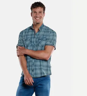 Herren engbers Hemd kariert in Blau kaufen 33253