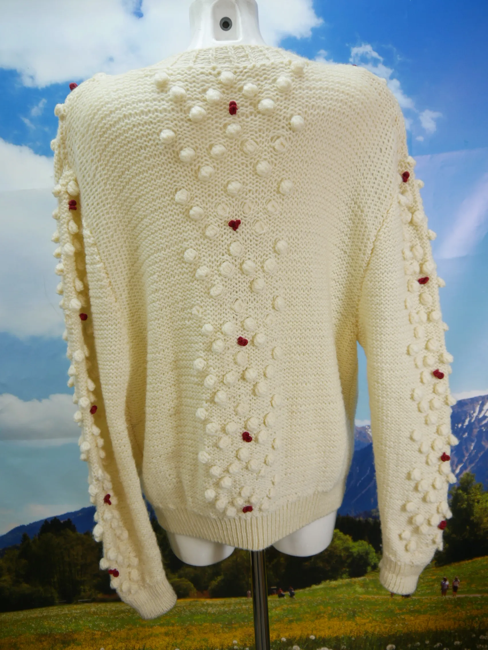Herrlich 60er Jahre Strickjacke Handarbeit Vintage Trachtenjacke Jacke Gr.42