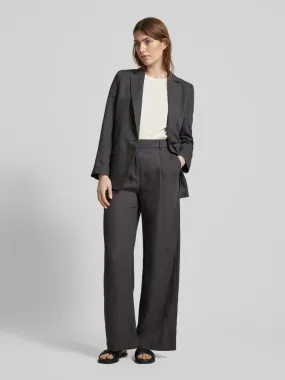 Jake*s Collection Flared Cut Stoffhose mit Bundfalten (stein) online kaufen