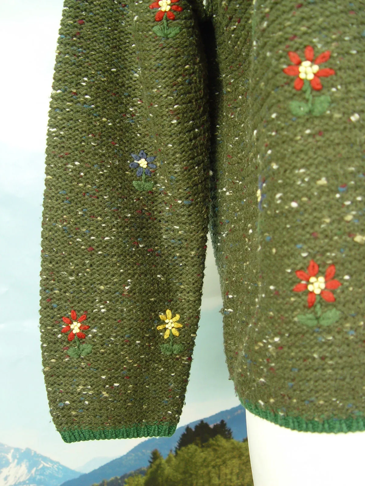LANDHAUS neuwertig Dirndljacke als Strickjacke Jacke Trachtenjacke Gr.42