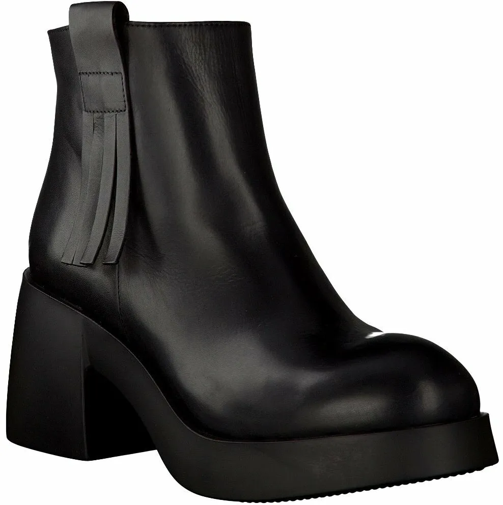 Leder-Stiefeletten 109001639515 (Schwarz)