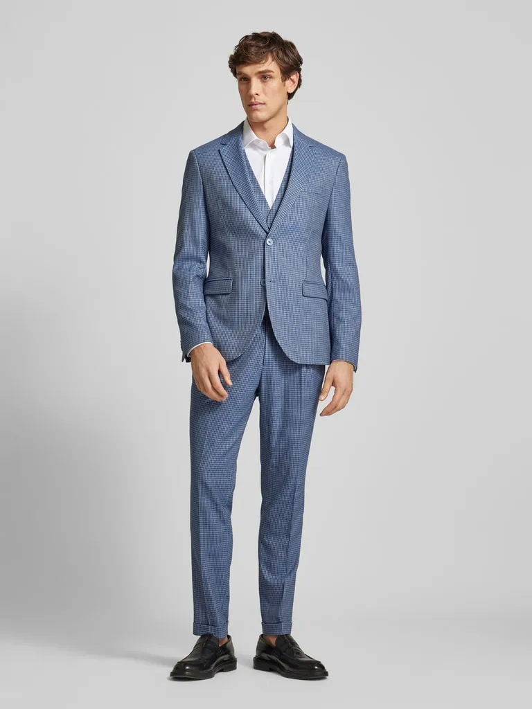 MCNEAL Regular Fit Stoffhose mit Hahnentrittmuster (blau) online kaufen