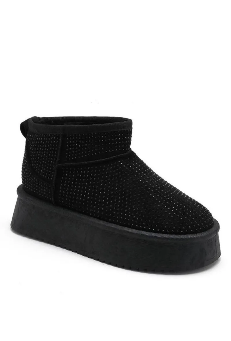 Mit PU-15 gefütterte Plateau-Stiefeletten