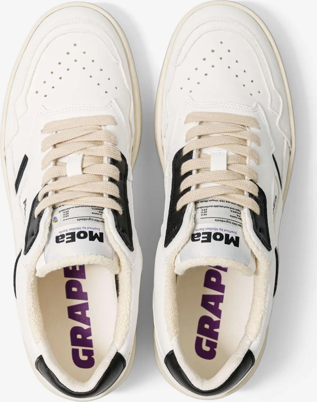 MoEa GEN1 - Corn Retro White & Black - Unisex Freizeitschuhe