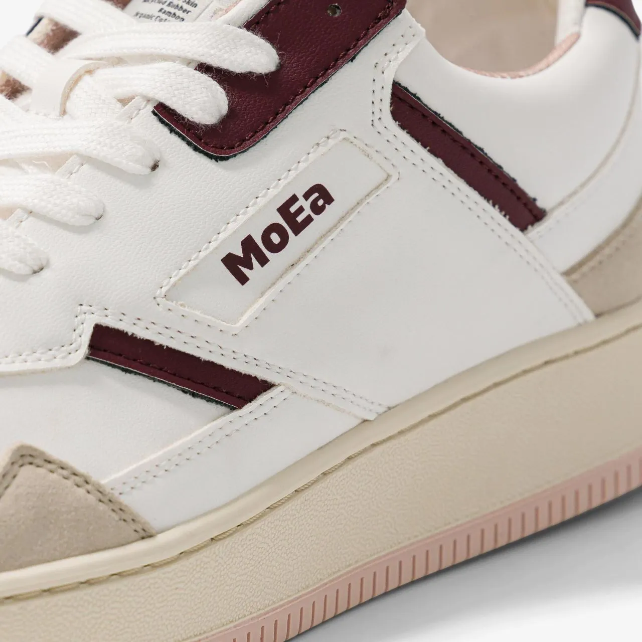 MoEa GEN1 - Grapes White & Wine Suede - Unisex Freizeitschuhe