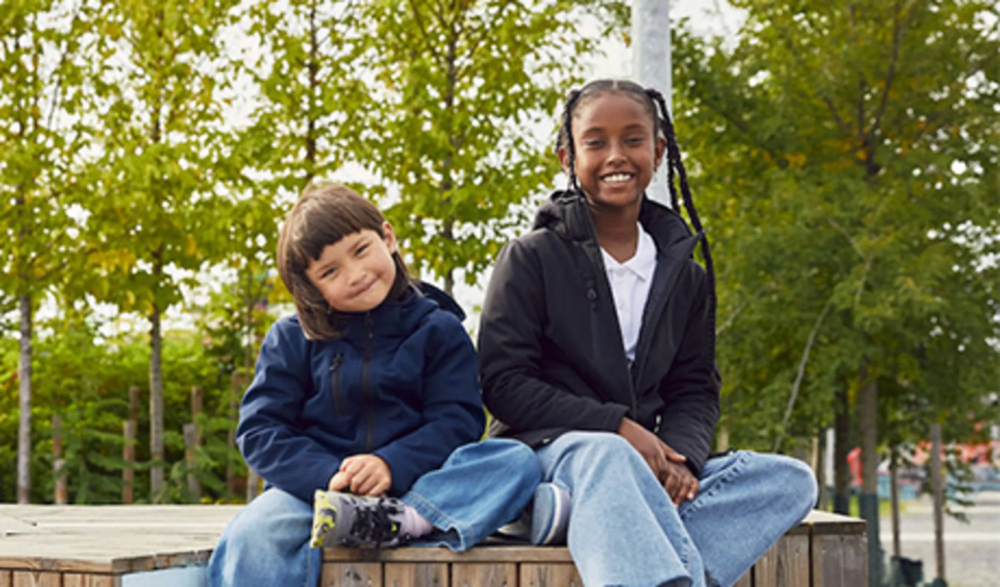 Padded Hoodie Softshelljacke Kinder