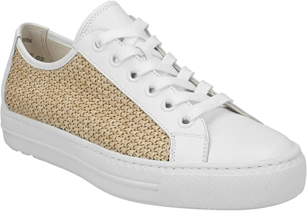 Paul Green Sneaker 5242-033, gelocht/geflochten, Weiß, Damen