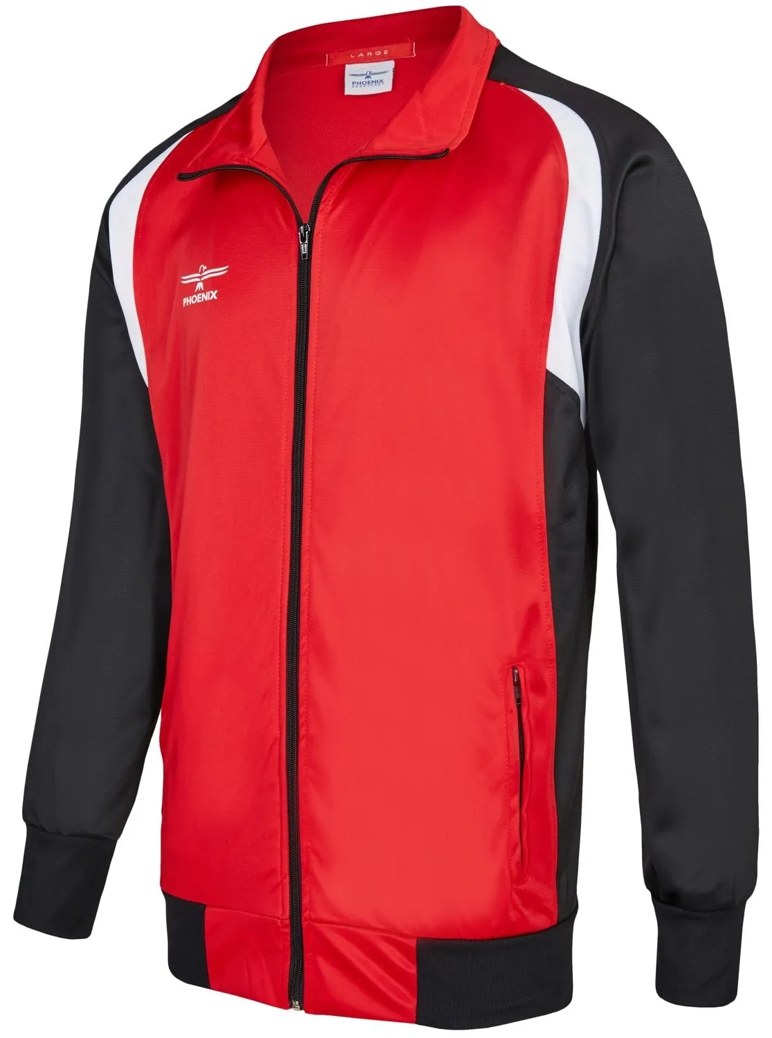 PHOENIX Trainingsanzug Jacke rot-schwarz