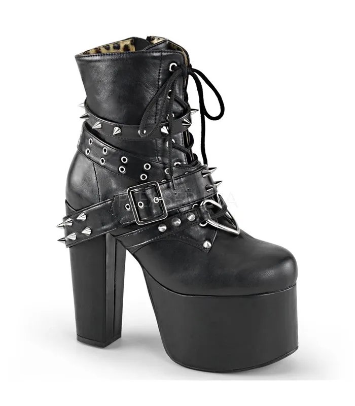 Plateau Stiefeletten TORMENT-700 Schwarz von Demonia