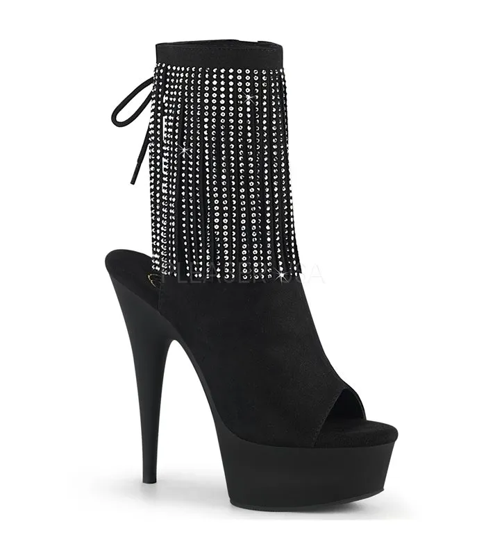 Plateu Stiefeletten DELIGHT-1018RSF Schwarz online günstig kaufen
