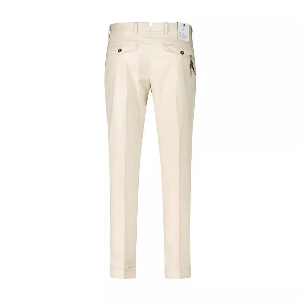   Pt Torino  Weiche Stoffhose Beige