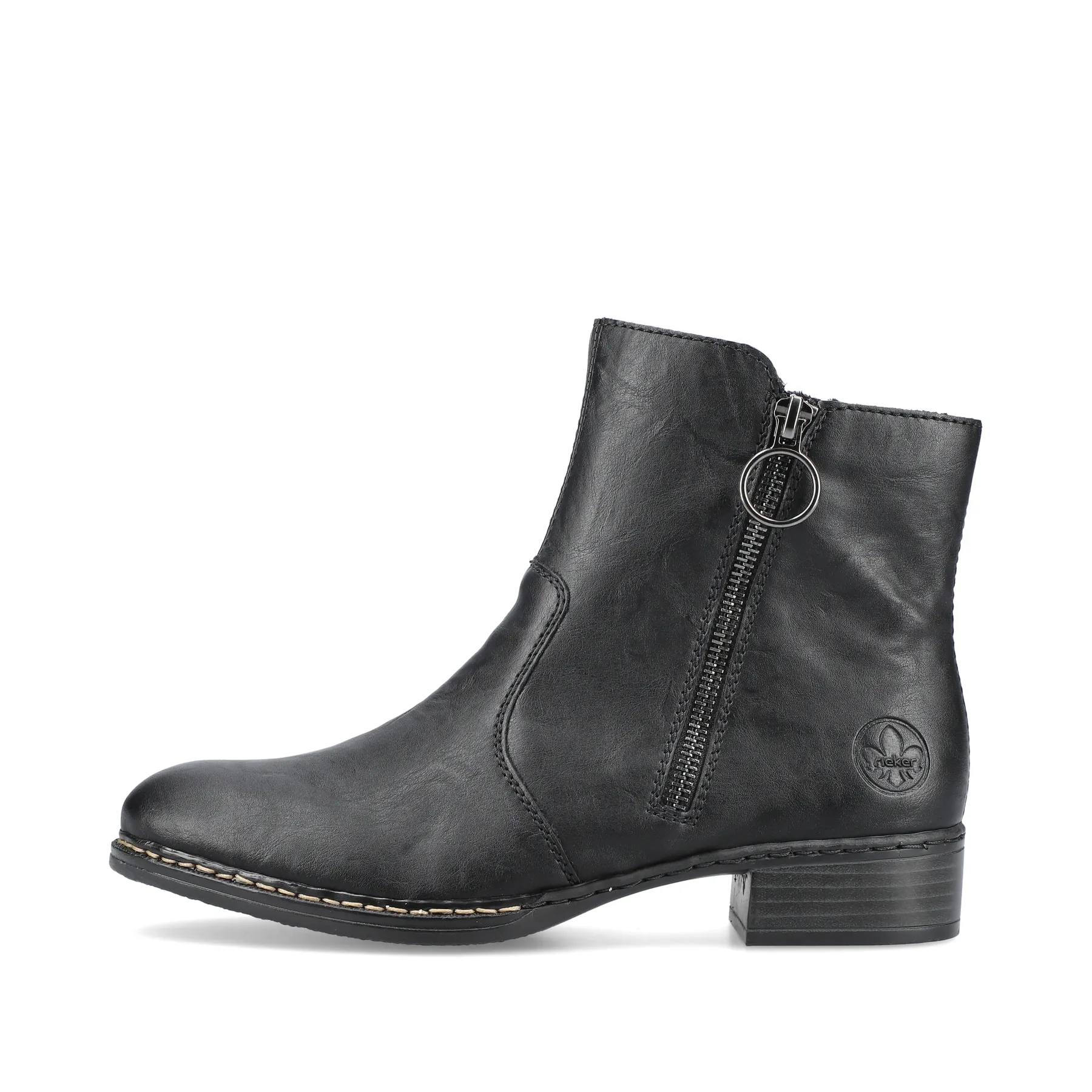 Rieker Damen Stiefeletten nachtschwarz | 73450-00