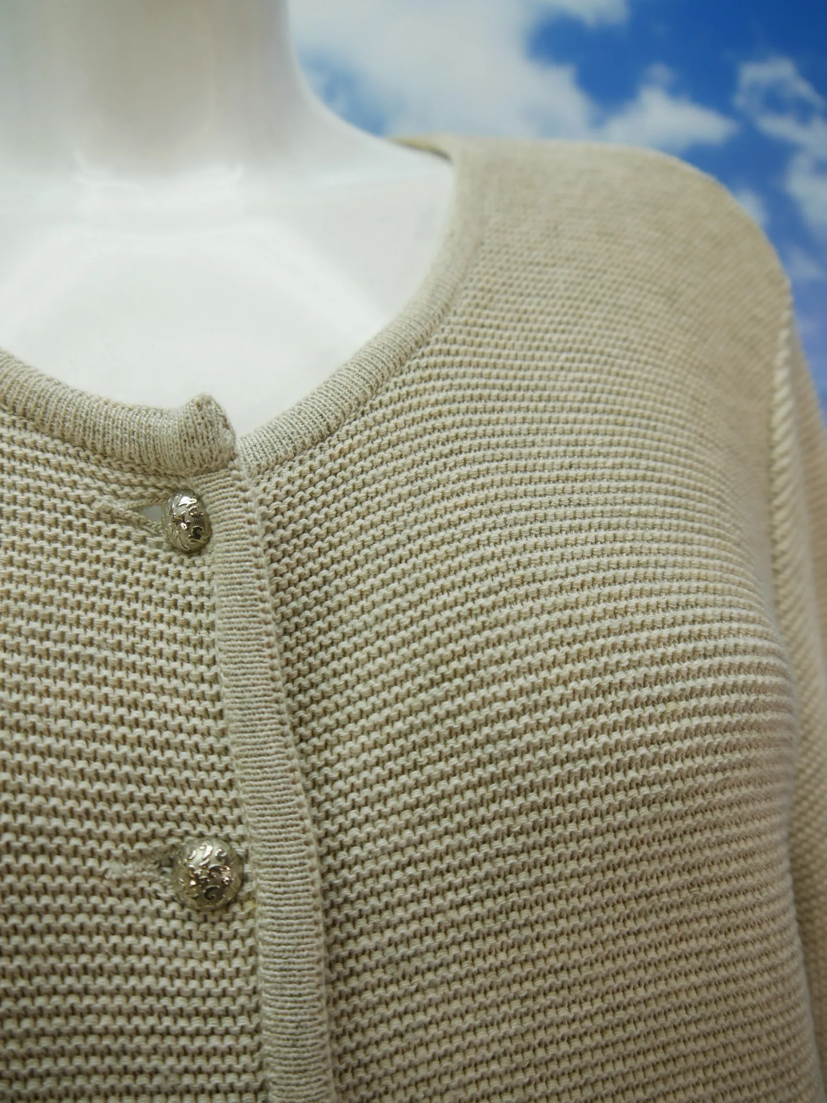 Sabrina Prexl Austria beige Strickjacke wunderschöne Trachtenjacke Jacke Gr.46