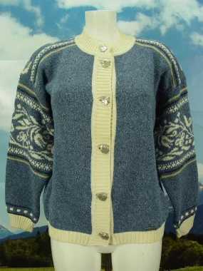 SCHEIBER neuwertig exclusiv & leicht Strickjacke Jacke SJ300 Trachtenjacke Gr.38