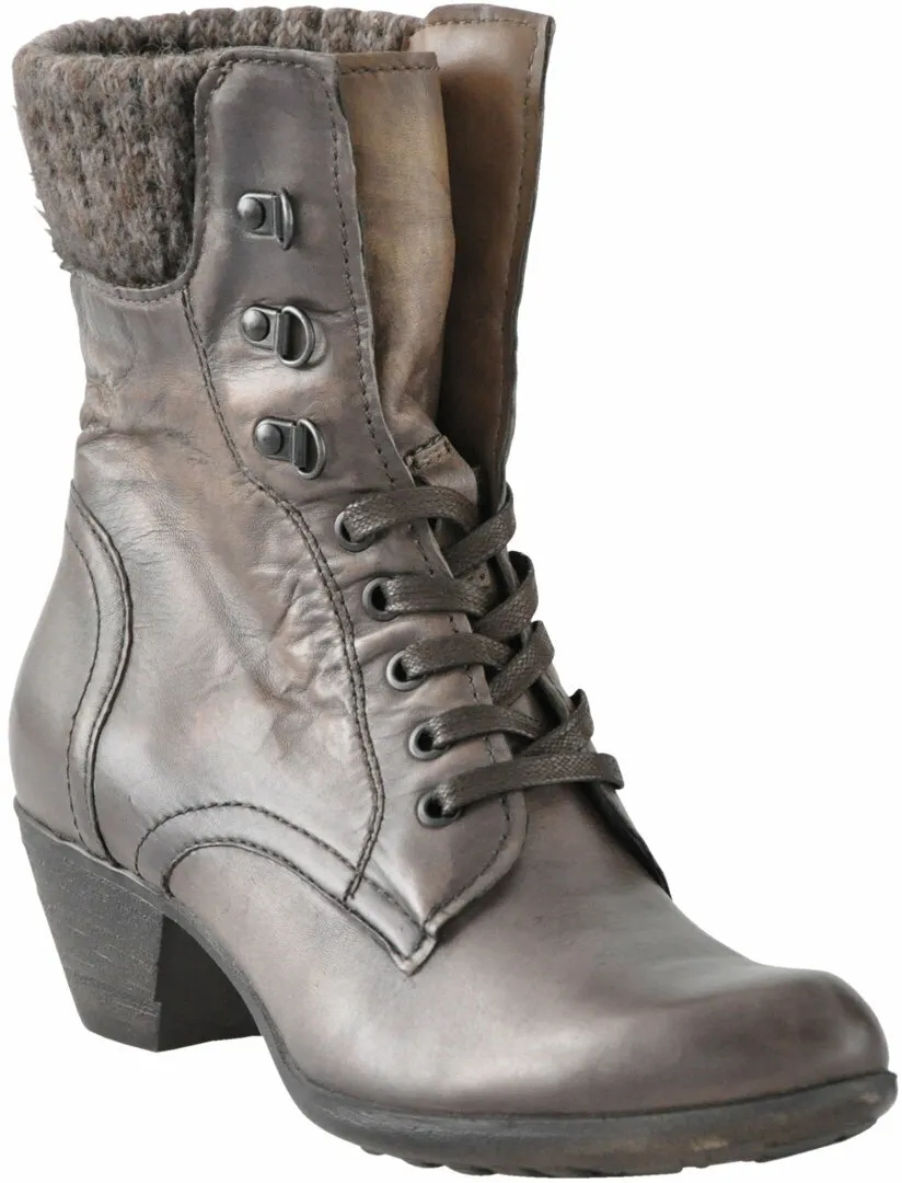 Schnür-Boots für Damen 106201271561 (Graubraun)