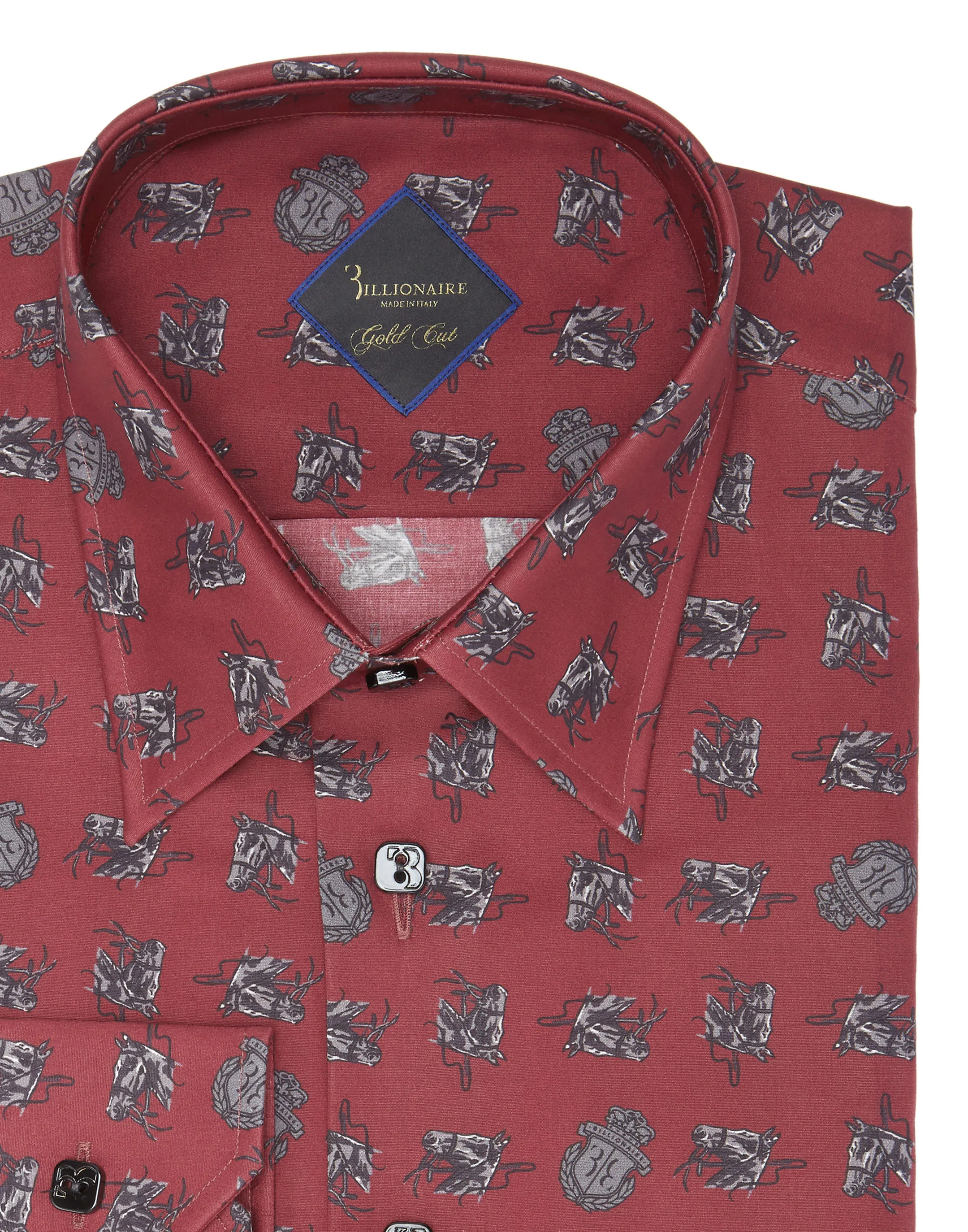 Shirt Gold Cut LS/Milano Horses