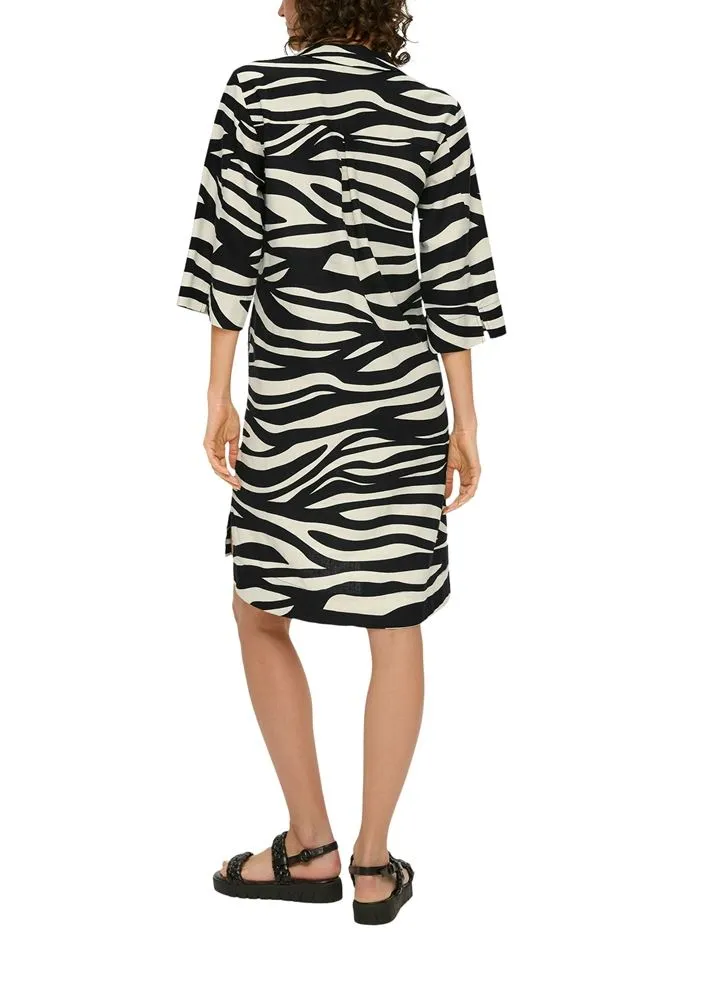 s.Oliver Kleid aus Leinen-Viskose-Mix mit Taschen S14  2147079