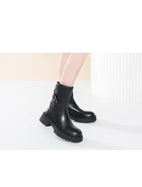 Stiefeletten mit Lederschnalle
