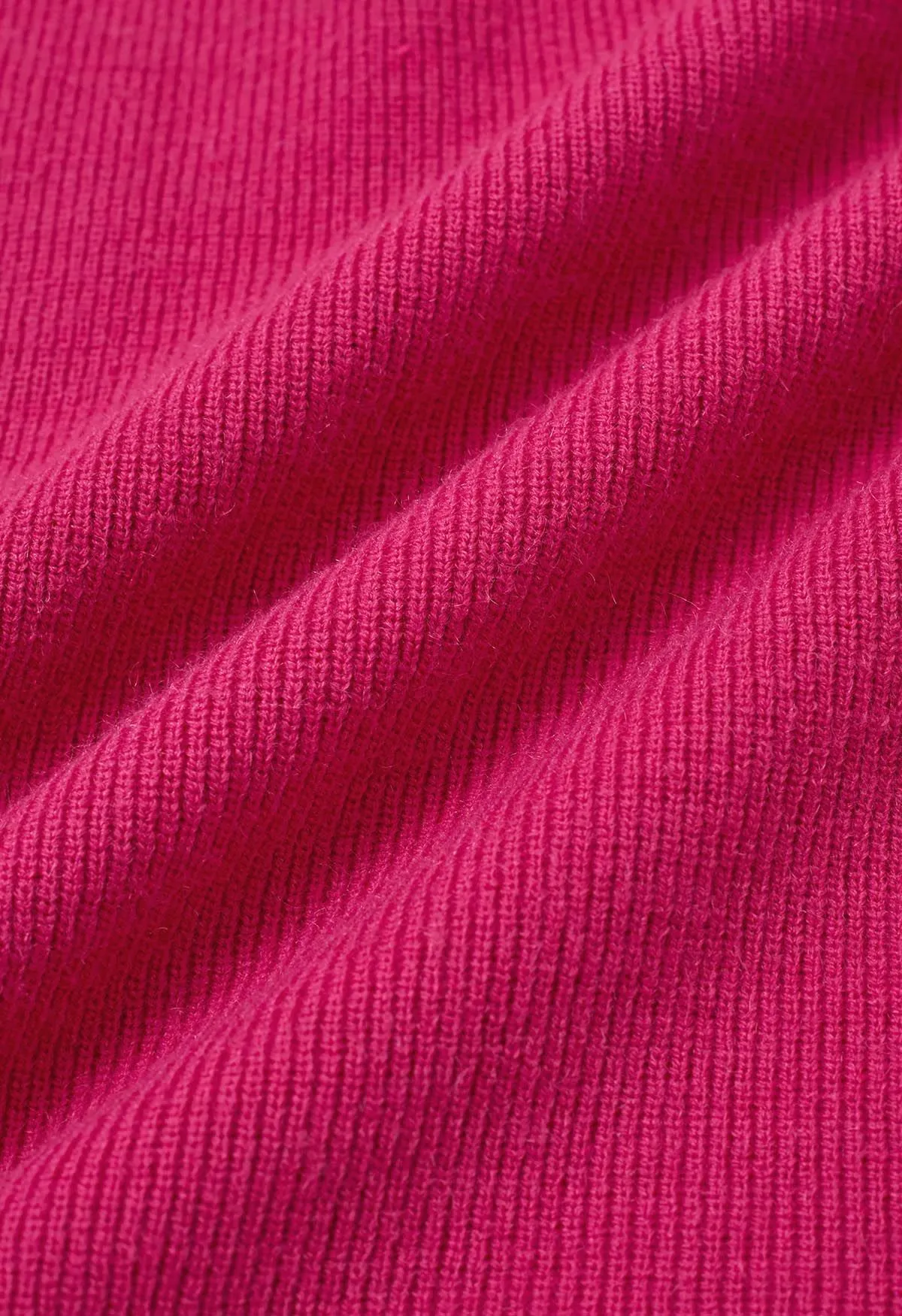 Strickkleid mit Fledermausärmeln und taillierter Taille in Pink