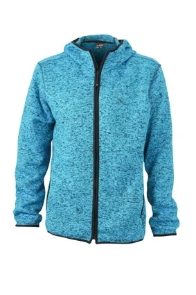 Strickoptik Fleece Hoodie | Herren