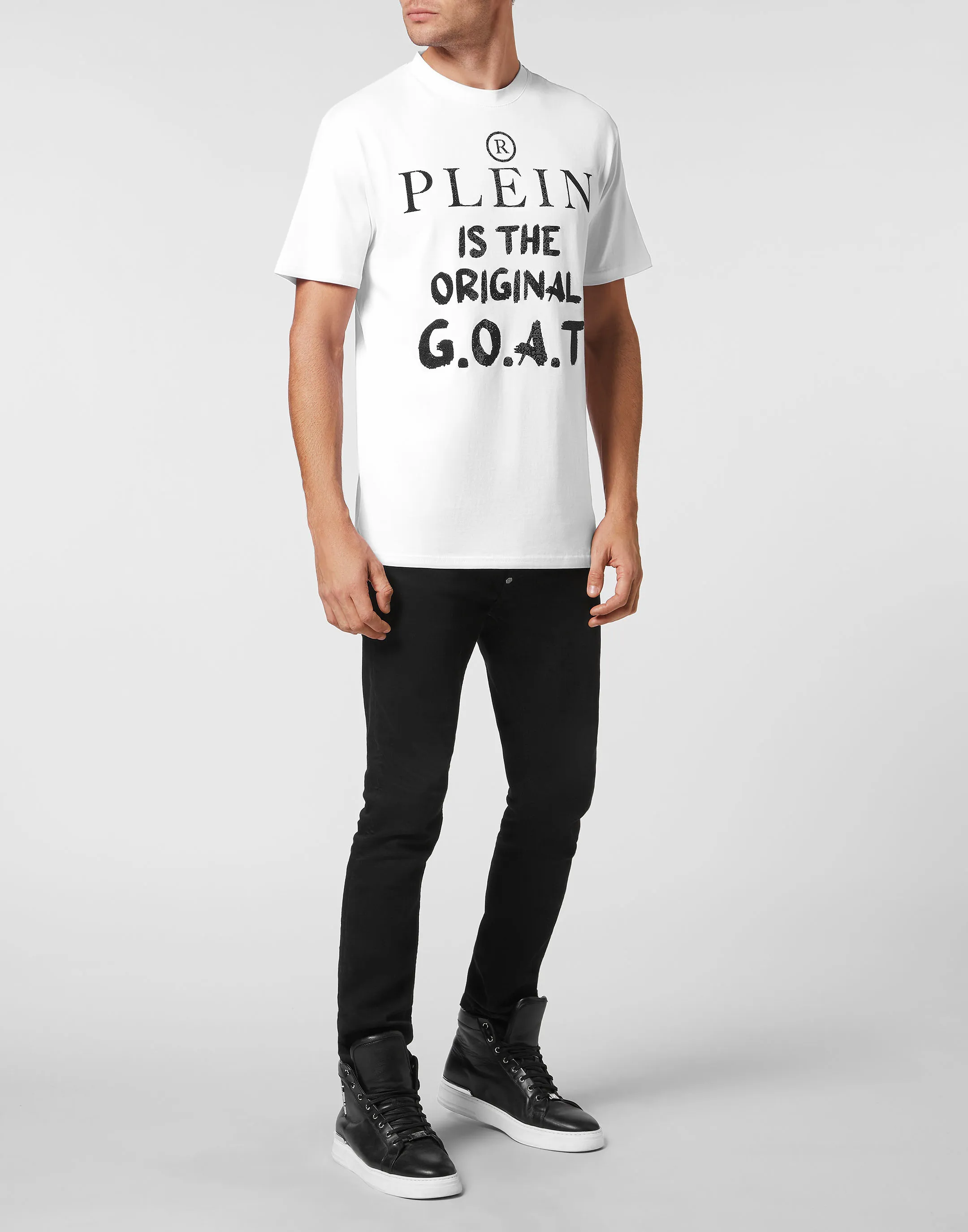T-shirt Round Neck SS with Crystals