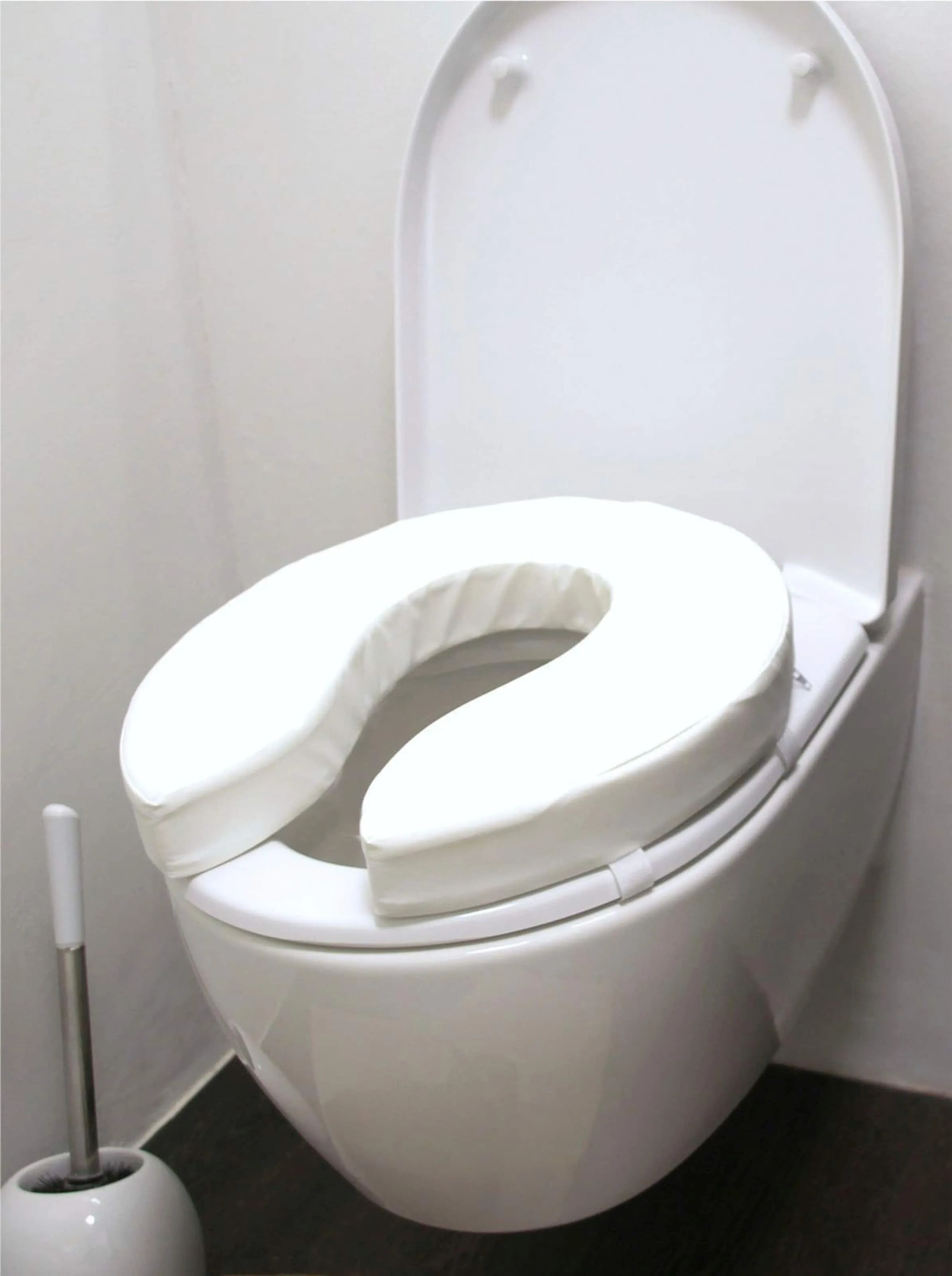 Toiletten-Sitzerhöhung in weiß