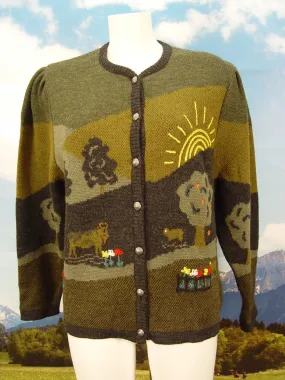 ungetragenGM MODEN mit klasse Motiv Strickjacke Jacke SJ267 Trachtenjacke Gr.48